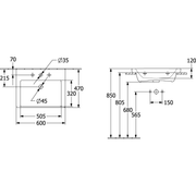 VILLEROY & BOCH - SchrankWT Subway 3.0 600x470mm re-eckig 1HL. m. ÜL. geschl. we Alpin