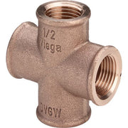 Viega - Kreuzstück 3180 3/4 IG Rotguss
