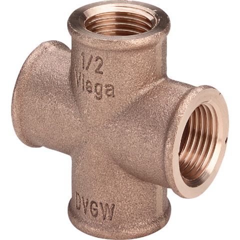 Viega - Kreuzstück 3180 3/4 IG Rotguss
