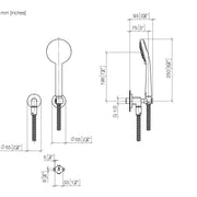 Dornbracht - Schlauchbrausegarn. TARA 27803892 messing gebürstet