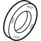 Hansgrohe - Citterio Rosette 3L-WTA-WM warm 96755000 verchromt
