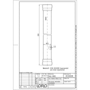 Lorowerk - Rohr 00130. DN 50x500mm mit 2 Muffen