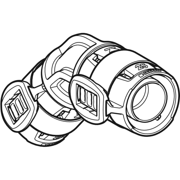 Geberit Vertriebs - FlowFit Bogen 45Gr, PPSU, d63