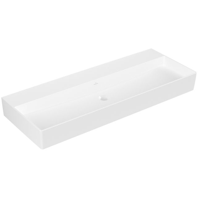 VILLEROY & BOCH - Waschbecken Memento 2.0 1200x470mm Rechteck o. ÜL. Stone White CeramicPlus