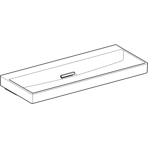 Geberit Vertriebs - ONE Waschtisch 120x48,4cm, Abg.horiz. o. Hl., o. Ül., weiß, KeraTect/weiß glzd