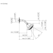 Dornbracht - Kopfbrause MADISON 28508360 messing gebürstet