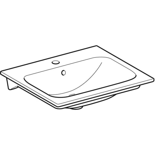 Geberit Vertriebs - RENOVA Nr.1 Plan Möbel-WT Slim 550x480mm, m. Hl., m. Ül., weiß