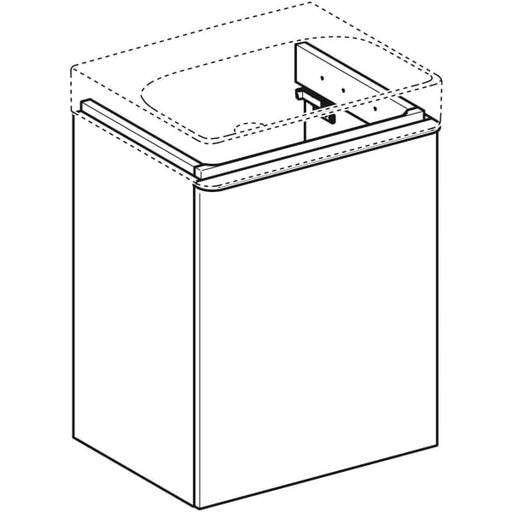Geberit Vertriebs - Smyle Square US für HWB, m. 1 Tür li 49,2x61,7x40,6cm, lava