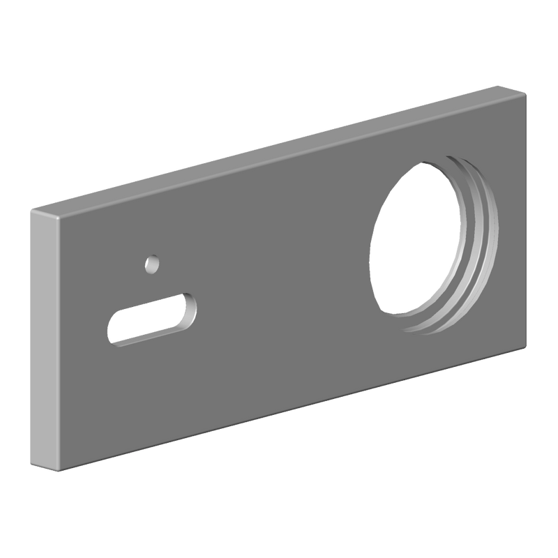Dornbracht - Rosette Ersatzteile 091101187 150 x 60 x 9 mm platin