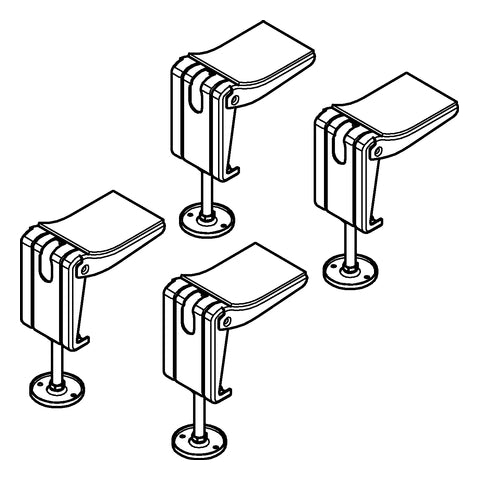 Grohe - Füße 49115 für Essence Einbau-Badewanne chrom