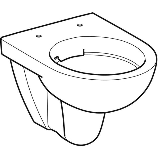 Geberit Vertriebs - Renova Compact WWC Tiefspüler verk. Ausl.48cm, Rimfree, weiß, Neu