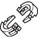 Hansgrohe - Klammer Set Axor