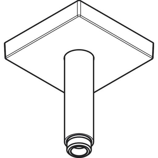 Hansgrohe - Decken-Anschlussstück Axor DN15 100mm eckig mattschwarz