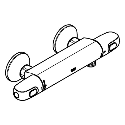 Grohe - THM-Brausebatt. Grohtherm 1000 34550 QuickFix S-Anschlüsse chrom