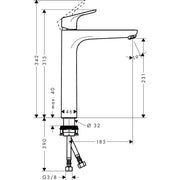 Hansgrohe - Waschtischmischer 230 FOCUS chrom ohne Ablaufgarnitur
