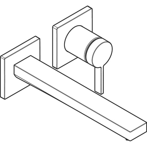 Hansgrohe - TECTURIS E 2-Loch WTM UP F-Set 225 mm Auslauf mattweiß