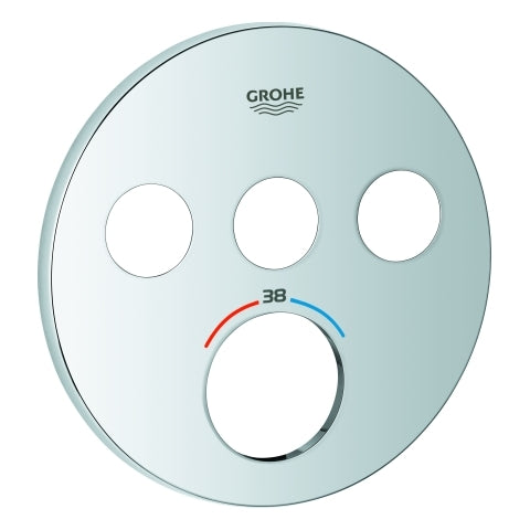 Grohe - Rosette 49035 für SmartControl UP-THM rund mit 3 ASV chrom