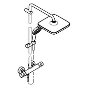 Grohe - Duschsystem Tempesta 250 Cube 26689_1 Br.-THM KB 250 Cube matte black