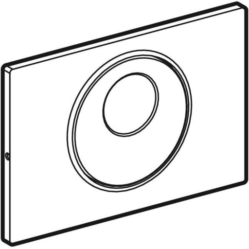 Geberit Vertriebs - Sigma10 BetPl. für WC-Strg. auto/bl/man., Round, schw /schwarz matt