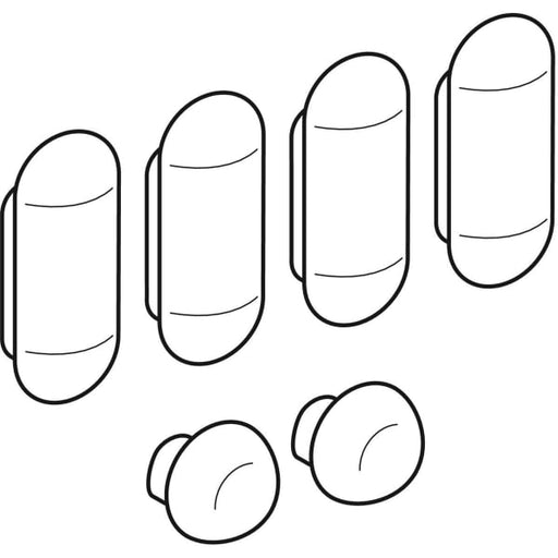 Geberit Vertriebs - Sitz/Deckelpuffer, 6 Stück zu 573010/ 572030/ 573070