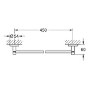 Grohe - Badetuchhalter ESSENTIALS 40688 450mm Metall chrom