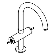 Grohe - WT-Einlochbatt. Atrio Private C. 21134 L-Size für Hebelgr. hard graph. gb