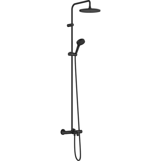 Hansgrohe - Showerpipe 240 1jet Vernis Blend mattschwarz mit Wannenthermostat