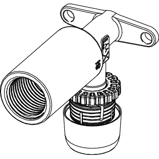 TECE SE - TECElogo-Ax Wandscheibe lang Dimension 16 x Rp 1/2, Siliziumbronze