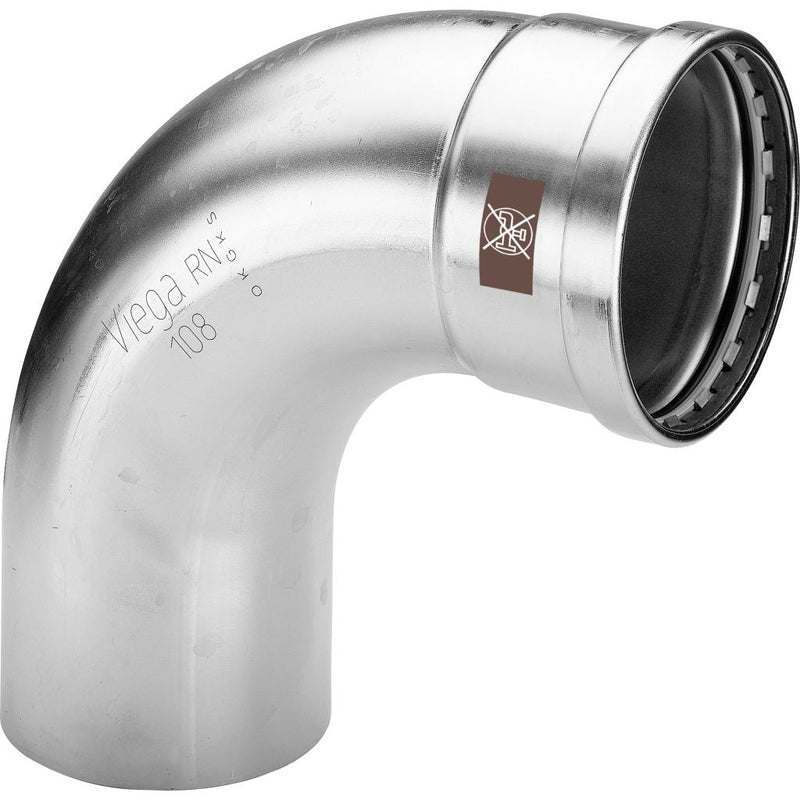 Viega - Bogen 90 Grad TEMPONOX XL 1716.1XL 76,1mm Stahl nichtrostend