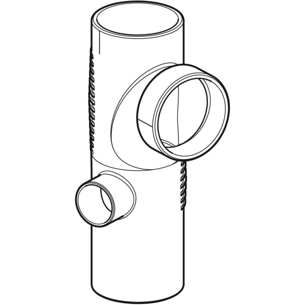 Geberit Vertriebs - Silent-db20 Kombibogeneckabzweig 88,5Gr links d90/90/56