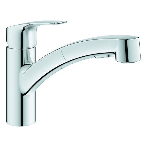 Grohe - EH-SPT-Batterie Eurosmart 101232 Vor-Fenster fl. Ausl. azb Spülbr. chrom