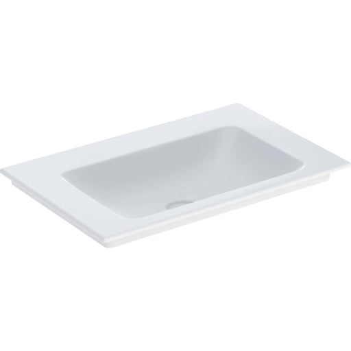 Geberit Vertriebs - ONE Möbelwaschtisch 75x48 cm Abg.verti., o.Hl., o.Ül., weiß, KeraTect