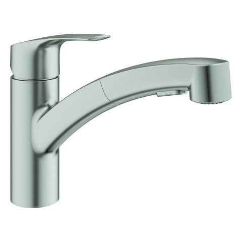Grohe - EH-SPT-Batterie EUROSMART 30305_1 fl. Ausl. azb. Dual-Spülbr. supersteel