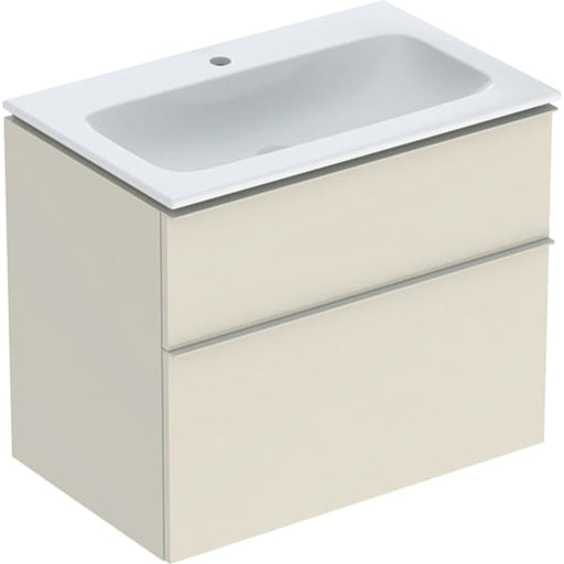 Geberit Vertriebs - iCon Set MWT m. US, 2 Schubl. 75x63x48cm, sandgrau/KeraTect