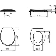 Ideal Standard - WC-Sitz CONTOUR 21 K7121 weiß