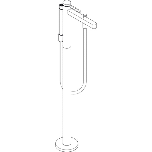 Hansgrohe - Wannenmischer FINORIS Fertigset zur Bodenmontage chrom