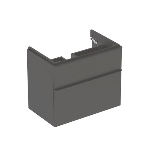 Geberit Vertriebs - Smyle Square US für WT, m. 2 Schubl. 73,4x61,7x47cm, lava