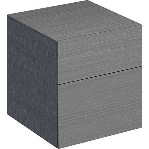 Geberit Vertriebs - Seitenschrank XENO2 mit 2 Schubladen 45x51x46,2cm, sculturagrau