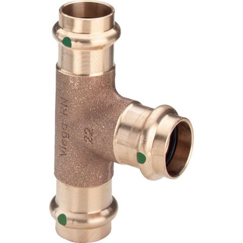Viega - T-Stück SANPRESS 2218 15mm Siliziumbronze