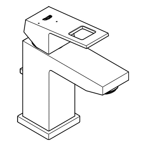 Grohe - EH-WT-Batterie EUROCUBE 23390 Mittelstellung kalt chrom