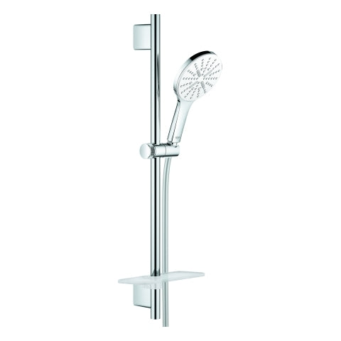 Grohe - Brausestangenset RAINSHOWER 130 SmartActive 26576 600mm moon white/chrom