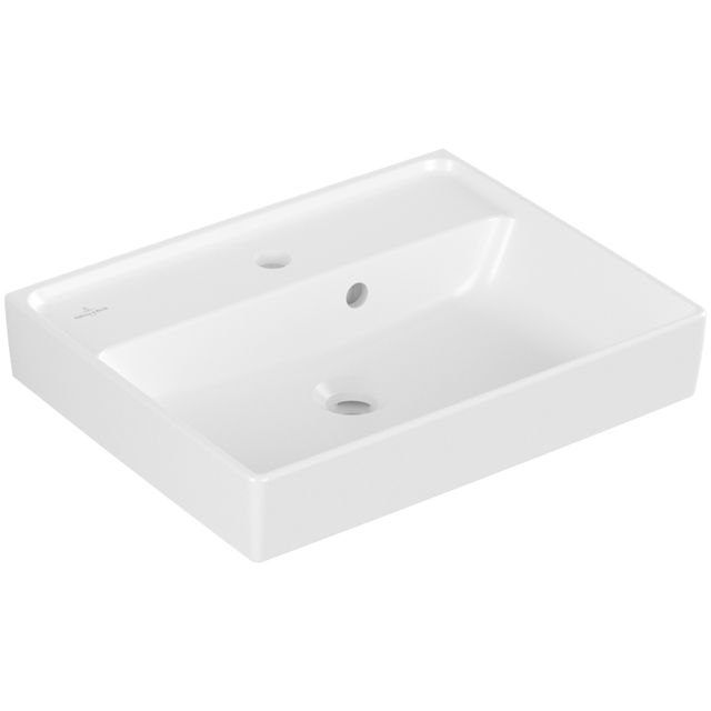 VILLEROY & BOCH - Handwaschbecken COLLARO 433450 500x400mm Eckig m Überl Stone White C