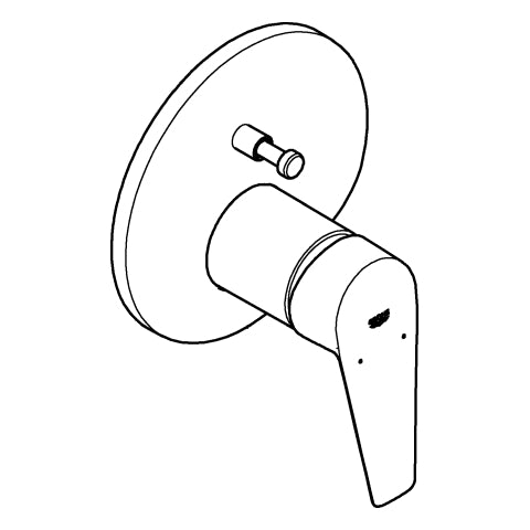 Grohe - EH-Wannenbatterie BAUEDGE 24162_1 Fertigmontageset für 35600 chrom