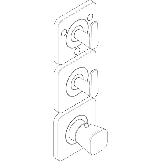 Hansgrohe - Thermostat Modul 380/120 UP FS Axor Citterio C 3 Verbr.Cubic MSW