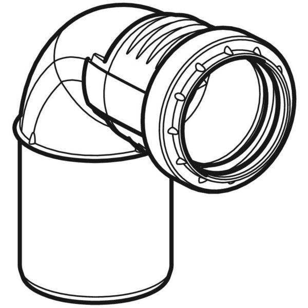 Geberit Vertriebs - Silent-PP Bogen 87,5Gr reduziert d40/50 390225141