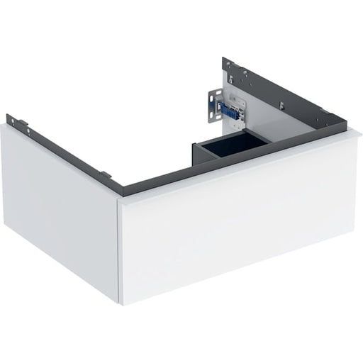 Geberit Vertriebs - iCon Unterschrank für WT, 1 Schubl. 59,2x24,7x47,6cm, weiß hgl./Gr.weiß matt