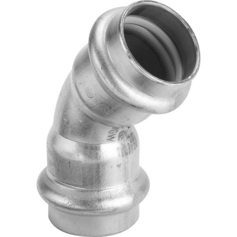 Viega - Bogen 45 Grad SANPRESS Inox G 0226 Gas 35mm Edelstahl