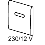 TECE SE - TECEplanus Urinalelektronik 230/12 V Netz, # 9.242.353 chromglänzend
