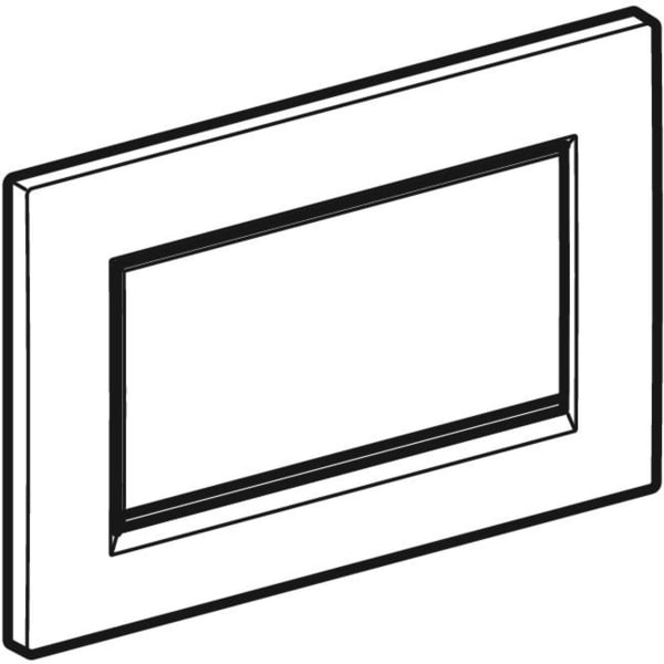 Geberit Vertriebs - Sigma10 (ex Sigma30) BetPl., Sp-Stop Square, vers., weiß / hochglanz verchr