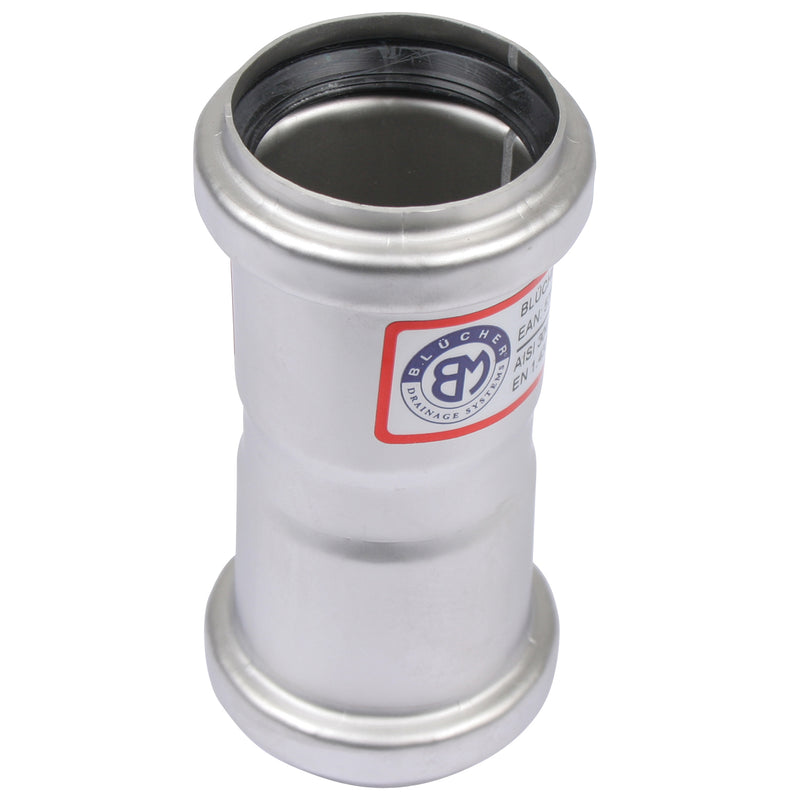 BLÜCHER - BL�CHER Edelstahl Doppelmuffe DN100 (V2A)